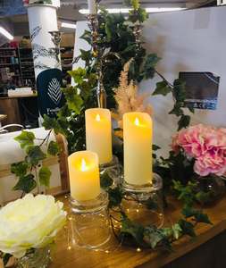 Lumière chaude <span class=keywords><strong>LED</strong></span> en forme de pilier romantique de la Saint-Valentin avec bougies <span class=keywords><strong>LED</strong></span> scintillantes réalistes avec <span class=keywords><strong>flamme</strong></span> mobile avec batterie - Product Image 6