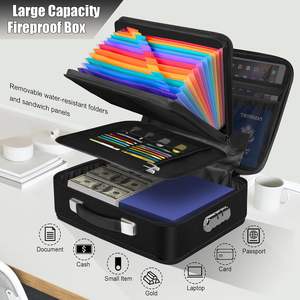 Bolsa de Archivo Ignífuga e Impermeable para Almacenamiento con Cerradura, Bolsa Rígida para Documentos y Certificados - Product Image 6