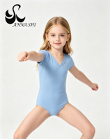 Costume de danse en paillettes argentées jaunes, justaucorps de danse classique pour filles