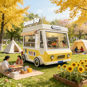 <b>Foldable</b> Portable Food <b>Cart</b> Space‑Saving Vending <b>Cart</b> for Indoor Outdoor Small Food Business - Product Image 1
