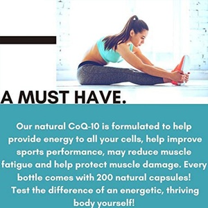 Suplemento de CoQ10 en Cápsulas (200 Unidades) para Apoyar la Energía Celular, Suplemento de CoQ10 para Adultos - Product Image 5