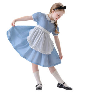 लड़कियों के लिए ऐलिस ब्लू प्लेड लोलिटा स्कर्ट नई हेलन राजकुमारी कॉस्प्ले बच्चों के एनीमे वेशभूषा - Product Image 5