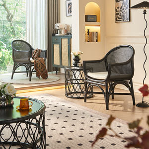 <span class=keywords><strong>Fauteuil</strong></span> de salle à manger en rotin tissé à la main design moderne, élégant, confortable et durable, ergonomique et écologique pour la maison et le salon - Product Image 1