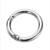 Anneau en métal en alliage de zinc de haute qualité, coloré, étanche, résistant, ressort de porte, 25 mm/27 mm pour sacs