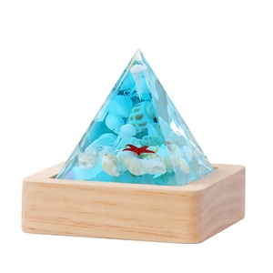 Recharge Popular Ocean <strong>Turtle</strong> Pyramid Pendant Epoxy 3D Crystal Crafts Children Present <strong>Night</strong> Lamp <strong>Light</strong>
