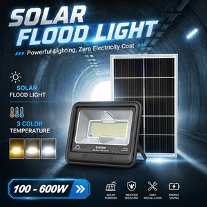 Faro Solare LED ad Alta Luminosità 100w 200w 300w 400w 600w con Telecomando per Progetti Commerciali - Product Image 1