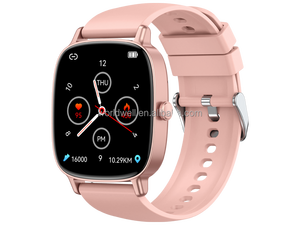 Nuovo Orologio Quadrato con Monitoraggio Frequenza Cardiaca, Ossigeno nel Sangue, Esercizio Fisico, Chiamate, Schermo TFT, Cinturino in Silicone, Impermeabile - Product Image 2