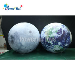 Planetas inflables gigantes modelo globo tierra Luna Marte <span class=keywords><strong>sol</strong></span> Júpiter Venus mercurio Saturno Urano Neptuno bola grande con luces LED - Product Image 1