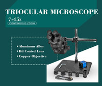 Single Arm Stand Trinocular Microscope with HD Digital Camera for PCB Repair
