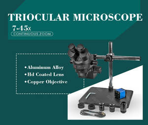 <span class=keywords><strong>Microscope</strong></span> Trinoculaire sur Support à Bras Unique avec Caméra Numérique HD pour Réparation de PCB - Product Image 2