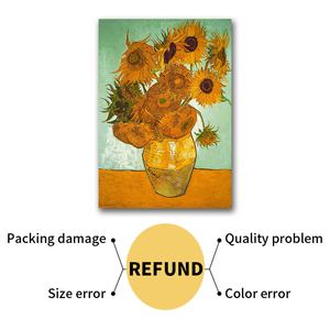 Usine directement ventes tournesol de <span class=keywords><strong>Van</strong></span> <span class=keywords><strong>Gogh</strong></span> imprimé toile <span class=keywords><strong>peinture</strong></span> pour la décoration intérieure - Product Image 2