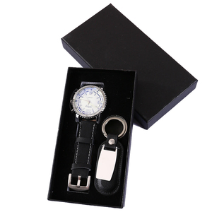 Set de Regalo de Reloj de Cuero Hecho <span class=keywords><strong>a</strong></span> <span class=keywords><strong>Mano</strong></span> Minimalista <span class=keywords><strong>para</strong></span> Profesionales de Negocios, <span class=keywords><strong>Regalos</strong></span> Exquisitos <span class=keywords><strong>para</strong></span> <span class=keywords><strong>el</strong></span> Dí<span class=keywords><strong>a</strong></span> <span class=keywords><strong>del</strong></span> <span class=keywords><strong>Padre</strong></span> y Clientes con Llavero de Papel - Product Image 1