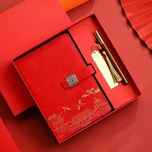 高品质批发最佳定制豪华笔记本和钢笔礼品套装