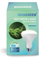 Ampoule LED de culture à spectre complet BR30, culot E26/E27, corps en aluminium, 13W, pour floraison, hydroponie, serre, légumes et fleurs