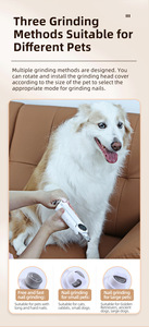 Cortauñas y amoladora eléctrica 2 en 1 JiaBei para perros y gatos, cortauñas para mascotas pequeñas con función de amolado. - Product Image 3