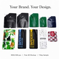 Pochette Doypack à bec verseur pour fond de teint liquide, rechargeable, personnalisée, barrière anti-fuite, anti-UV, finition mate