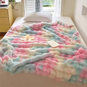 Manta de Lana <span class=keywords><strong>Toscana</strong></span> de Lujo con Diseño Tie-Dye, Súper Suave, Gruesa, de Doble Cara, para Sofá, Cama y Oficina - Product Image 2