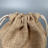 Sacs en toile de jute personnalisés, capacité 50 kg/100 kg, sacs à cordon, impression sérigraphique, petites poignées en corde pour