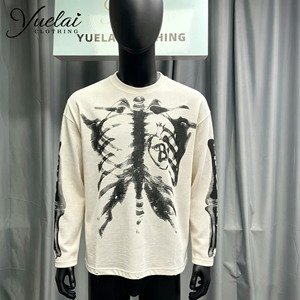 <span class=keywords><strong>Felpa</strong></span> da <span class=keywords><strong>uomo</strong></span> girocollo in cotone 100% lavorato <span class=keywords><strong>a</strong></span> maglia, pesante, con stampa DTG personalizzata <span class=keywords><strong>a</strong></span> <span class=keywords><strong>maniche</strong></span> lunghe, stile streetwear - Product Image 1