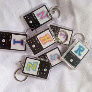 Design Custom Acrylic Keychain Transparent Key Chain <b>Rings</b> for Craft Clear Colorful Pendants DIY Acrylic Charm Wholesale - Product Image 6