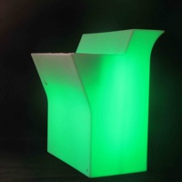 Comptoir de bar extérieur lumineux en plastique rotomoulé, moderne et commercial, pour mariages, fêtes, événements de plage