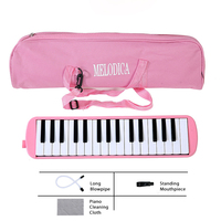 Hot Sales Colorful ABS 32-Key Melodica Keyboard with Soft Bag and Mouthpiece for Beginner Kids