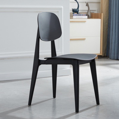 Reinforced black thickened macaroon chair