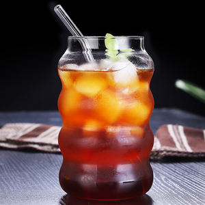 Bicchiere trasparente creativo bicchieri-cerchio irregolare a parete singola tazze per bevande <span class=keywords><strong>Latte</strong></span> acqua fredda bere gelato <span class=keywords><strong>Latte</strong></span> caffè <span class=keywords><strong>Latte</strong></span> - Product Image 3