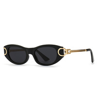 Lunettes de soleil ovales sexy pour femmes, nouvelle mode 2026, motif léopard marron, design de luxe, monture métallique, style rétro, verres colorés