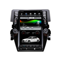 Pour Honda Civic 2016-2020 Écran Tesla Android 13 de 12,1 pouces Lecteur multimédia GPS de navigation automobile Radio magnétophone autoradio