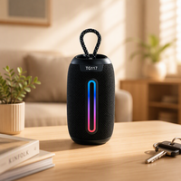 2026 TG117 Enceinte compacte sans fil étanche en tissu maillé pour son puissant et basses profondes, idéale pour le home cinéma, la plage, le camping et l'audio extérieur