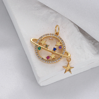 Mignon Soleil Lune Étoile Charmes pour la Fabrication de Bijoux Fournitures Bohème Dijes Or Couleur Diy Boucles D'oreilles Bracelet Collier