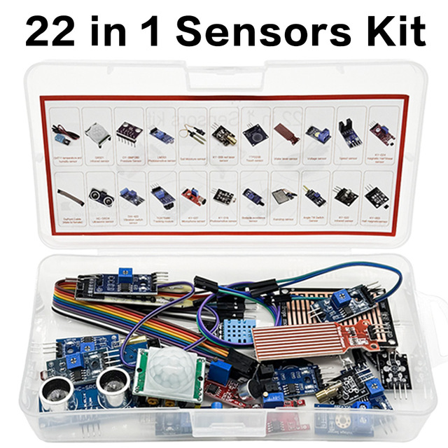 Educational Kits 22-in-1 Sensor Module with Wire Leads for ESP32 Microbit Learning Programming