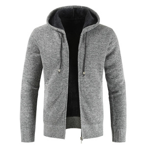 <span class=keywords><strong>Cardigan</strong></span> con cappuccio lungo da uomo <span class=keywords><strong>Slim</strong></span> <span class=keywords><strong>Fit</strong></span> personalizzato maglieria Casual alla moda spessa calda per lo stile Rajut autunnale - Product Image 1