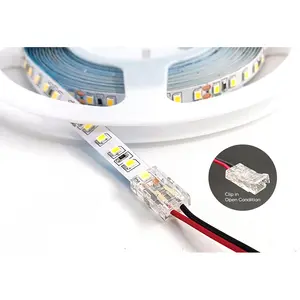 FOK 24V 3A 2pin sem solda 5mm 8mm 10mm levou tira luz conector para 120leds smd cob 3528/5050 tiras led