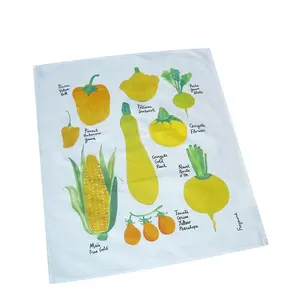 Cotton Kitchen Tea Towels Cheap Price Small MOQ 100% Cotton Twill Custom Design Screen Printed Plain Color Digital Printing Cotton Kitchen Tea Dish Towels