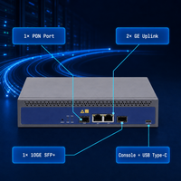 HiOSO HA7301XGS-L Équipement Fibre Optique XGS-PON OLT à Haute Vitesse HA7301XGS-L avec Prise en Charge Double Alimentation DC 12V AC 100-240V