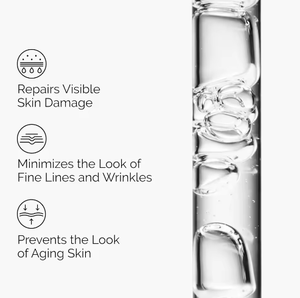 سيروم للوجه سائل مغذي مضاد للتجاعيد عالي الجودة بحمض الجليكوليك والهيالورونيك مع الكولاجين - Product Image 2