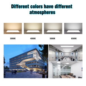 Trong nhà thương mại chiếu sáng cao lumen 600x600 595x595 60x60 2x2 vuông lõm Trần Dimmable dẫn Backlit phẳng Bảng điều chỉnh ánh sáng - Product Image 4