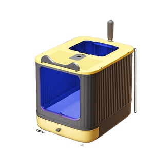 Petit chaton de type totalement fermé pour la désodorisation des chats Toilette pour chat extra-large Prévenir les éclaboussures urinaires Boîte à litière pour animaux de compagnie - Product Image 6