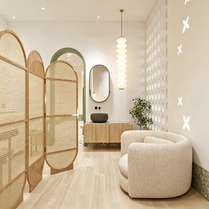 Custom Luxury Spa Beauty Salon station Interior Design Beauty Massage Shop Furniture Full Room Store decoration Renovation - Product Image 5