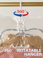 Sac de compression sous vide transparent Z-Household pour doudounes – Conception fonctionnelle pour une utilisation suspendue et un gain de place