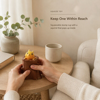 Jouet anti-stress Pop-out Squirrel Tree Hole Fidget Squeeze Cup, adorable jouet animal souple pour la décompression