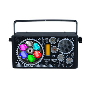 Luci Laser Stroboscopiche YSH 7 in 1 con Effetti Misti DMX, RGBW, UV, Attivazione Sonora, per Interni, Discoteca, Gobo, Rave, Club, Feste, Illuminazione per DJ - Product Image 2