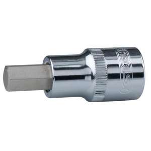 KS <b>TOOLS</b> - 918.1708 1/2'' CHROME plus Bit socket hexagon, short ('') - EAN 4042146359525 HAND SOCKETS 1/2" - Product Image 1