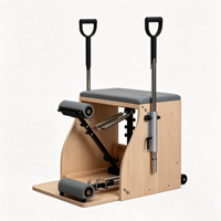 Chaise Wunda de Pilates réglable de qualité commerciale avec poignées, pédale et logo personnalisé, en bois d'érable, équipement d'exercice pour la santé
