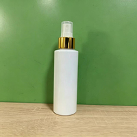 Flacon pulvérisateur vide en PET de 8 oz, rechargeable, avec logo personnalisé, flacon cosmétique ambré, vente en gros pour huile capillaire liquide et produits nettoyants