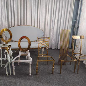 <span class=keywords><strong>Sillas</strong></span> <span class=keywords><strong>altas</strong></span> doradas y plateadas para boda, suministros <span class=keywords><strong>de</strong></span> hotel, muebles con respaldo alto para mesa <span class=keywords><strong>de</strong></span> bar, gran oferta - Product Image 6