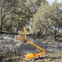 Chariot élévateur électrique pliable JINGXIN LONG avec bras articulé, déplaceur latéral hydraulique, mât à bras courbé, capacité 300 kg, batterie au plomb-acide