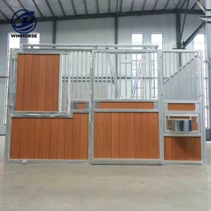 Équipement de luxe pour boxes à chevaux en acier galvanisé à chaud, style européen, <span class=keywords><strong>abri</strong></span> <span class=keywords><strong>mobile</strong></span> extérieur pour chevaux, pour site équestre. - Product Image 1